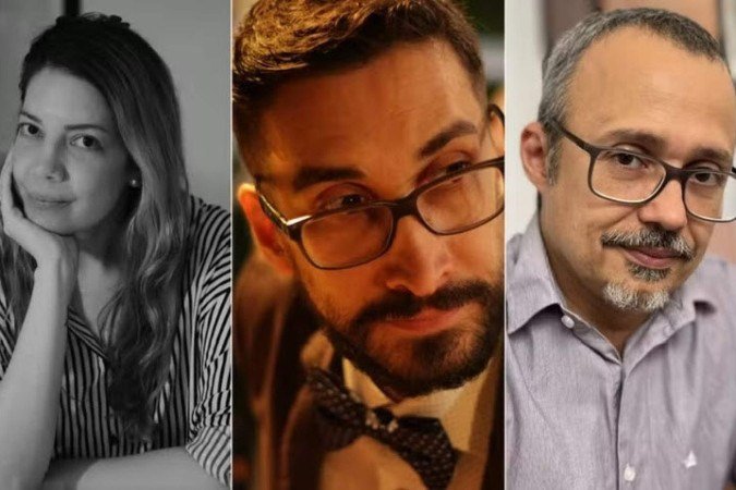 Vencem o Prêmio Sesc de Literatura de 2026 os autores: Mariana do Nascimento Ramos; Anacã Agra; Guilherme de Miranda Ramos - (crédito: Divulgação) Vencem o Prêmio Sesc de Literatura de 2026 os autores: Mariana do Nascimento Ramos; Anacã Agra; Guilherme de Miranda Ramos - (crédito: Divulgação)