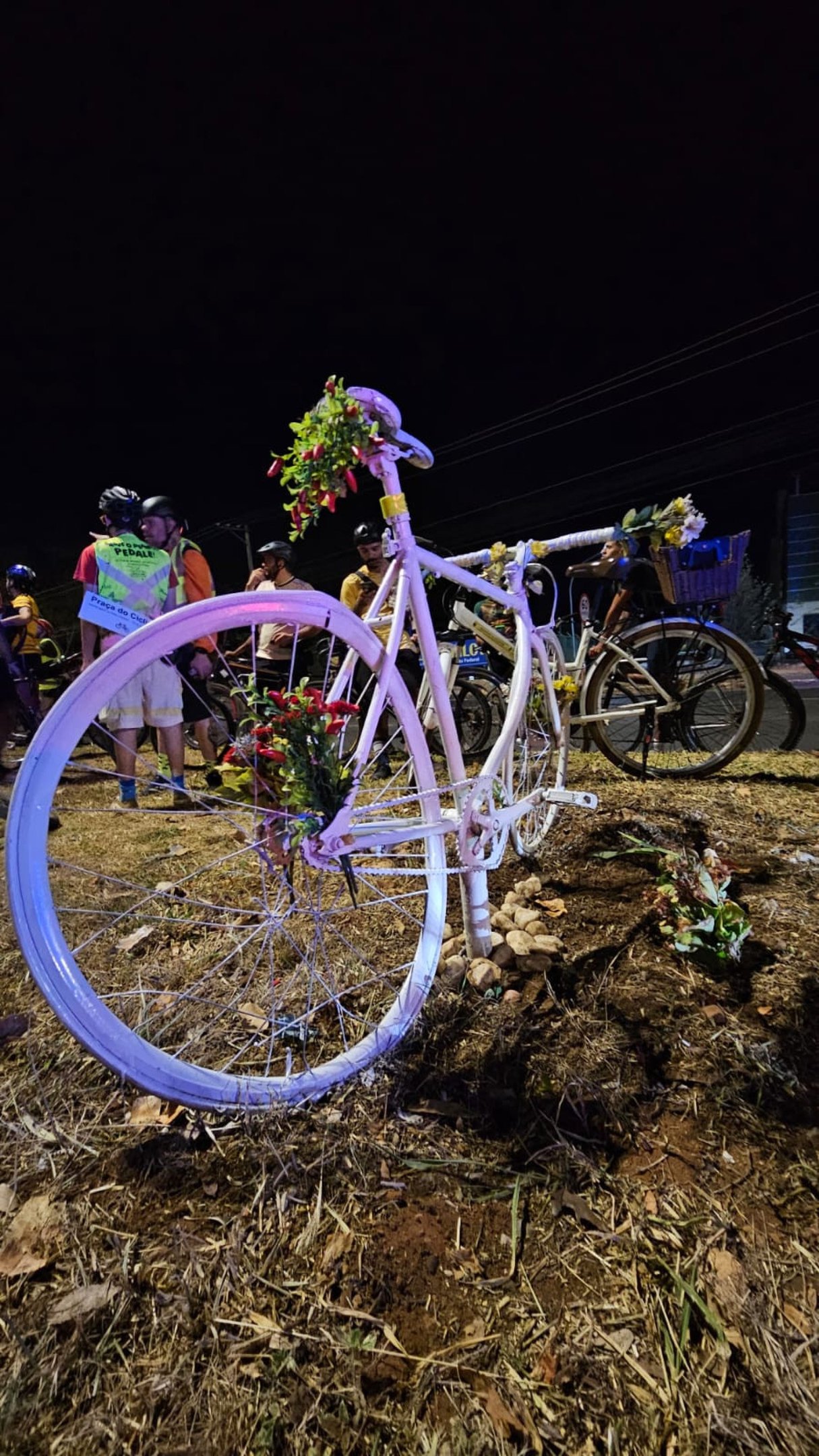 Ghost bike de Raul Arag&atilde;o na Asa Norte