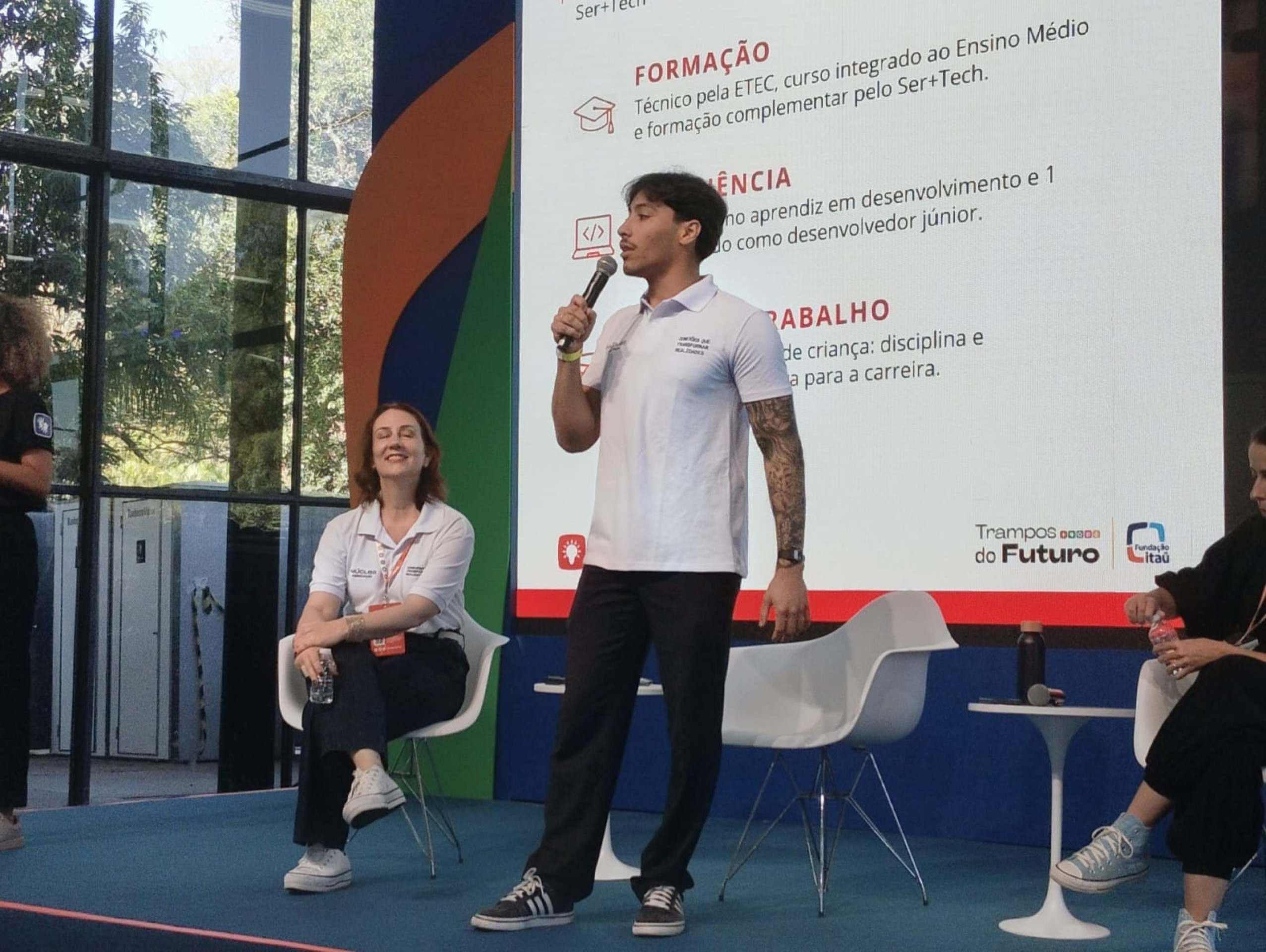 Caio Martins contou sua trajet&oacute;ria desde aprendiz at&eacute; a efetiva&ccedil;&atilde;o
