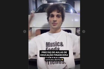 Fiuk pede aulas de educação financeira em vídeo no Instagram, afirmando que suas dívidas são maiores do que imaginava - (crédito: Reprodução/Instagram) Fiuk pede aulas de educação financeira em vídeo no Instagram, afirmando que suas dívidas são maiores do que imaginava - (crédito: Reprodução/Instagram)