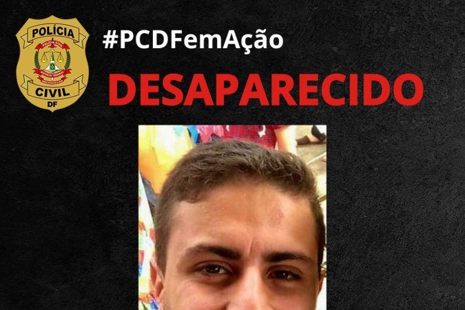Jhonnatan Arrais de Pinho está desaparecido desde o dia 1º de agosto - (crédito: Divulgação) Jhonnatan Arrais de Pinho está desaparecido desde o dia 1º de agosto - (crédito: Divulgação)