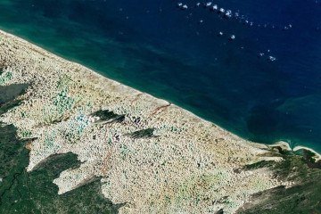 A imagem foi capturada pelo satélite Landsat 9 da NASA - (crédito: Reprodução/Redes Sociais ) A imagem foi capturada pelo satélite Landsat 9 da NASA - (crédito: Reprodução/Redes Sociais )