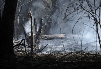Área total atingida pelos incêndios ainda será calculada pelo CBMDF -  (crédito:  Minervino J&uacute;nior/CB/D.A Press) -Área total atingida pelos incêndios ainda será calculada pelo CBMDF -  (crédito:  Minervino J&uacute;nior/CB/D.A Press)