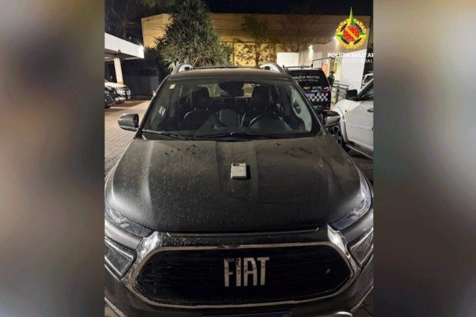 Mulher é agredida e tem caminhonete roubada em Vicente Pires - (crédito: PMDF/Divulgação) Mulher é agredida e tem caminhonete roubada em Vicente Pires - (crédito: PMDF/Divulgação)