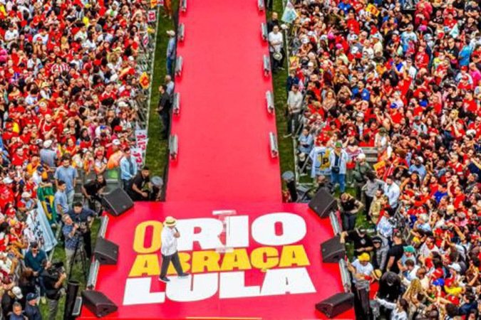 22.08.2026 ... O presidente da Rep..blica, Luiz In..cio Lula da Silva, durante ato de campanha no Rio de Janeiro: o evento "Lula no Rio de Janeiro: O Brasil Pronto Pra Mais", realizado no Est..dio Mo..a Bonita, Rio de Janeiro - RJ. .Foto: Ricardo Stuckert
- (crédito: Foto: Ricardo Stuckert) 22.08.2026 ... O presidente da Rep..blica, Luiz In..cio Lula da Silva, durante ato de campanha no Rio de Janeiro: o evento "Lula no Rio de Janeiro: O Brasil Pronto Pra Mais", realizado no Est..dio Mo..a Bonita, Rio de Janeiro - RJ. .Foto: Ricardo Stuckert
- (crédito: Foto: Ricardo Stuckert)