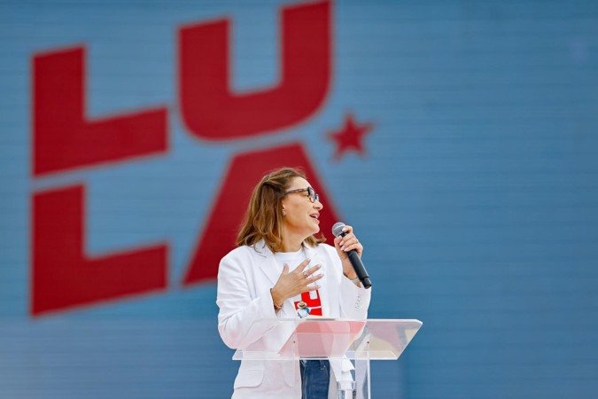 Primeira-dama Janja
- (crédito: Campanha de Luiz Inácio Lula da Silva) Primeira-dama Janja
- (crédito: Campanha de Luiz Inácio Lula da Silva)