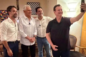 Da esquerda para direita, Leite, Caiado, Ratinho Jr. e Kassab
- (crédito: Reprodução/Instagram) Da esquerda para direita, Leite, Caiado, Ratinho Jr. e Kassab
- (crédito: Reprodução/Instagram)