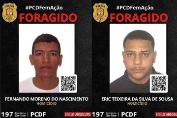 PCDF divulga imagens de foragidos envolvidos em homicídio - (crédito: PCDF/Divulgação) PCDF divulga imagens de foragidos envolvidos em homicídio - (crédito: PCDF/Divulgação)
