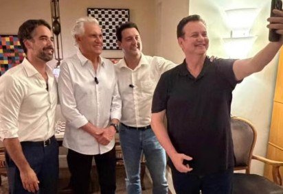 Leite, Caiado, Ratinho Júnior e Kassab: presidenciável citou experiência administrativa de governadores  -  (crédito: Reprodução/Instagram) -Leite, Caiado, Ratinho Júnior e Kassab: presidenciável citou experiência administrativa de governadores  -  (crédito: Reprodução/Instagram)