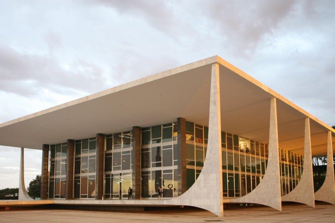 O edifício-sede do STF, onde as oito melhores equipes de graduação em Direito apresentarão suas sustentações orais no STF Moot -  (crédito: Gil Ferreira )