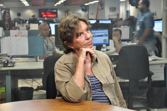 Maria Elisa na redação do Correio em 2014
- (crédito: Paula Rafiza/Esp.CB/D.A Press) Maria Elisa na redação do Correio em 2014
- (crédito: Paula Rafiza/Esp.CB/D.A Press)