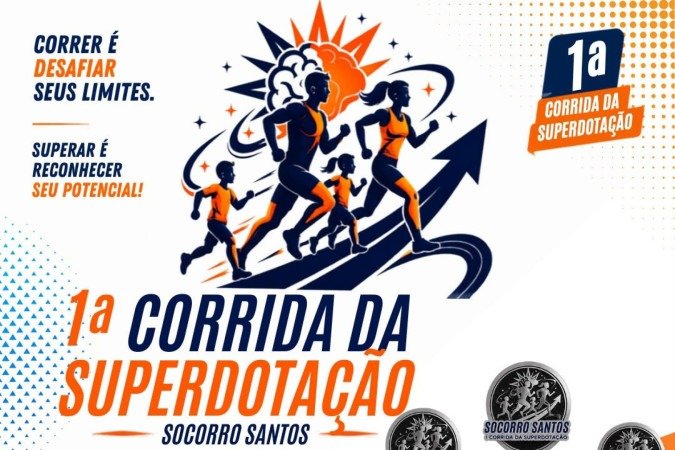 A corrida pretende promover a conscientização sobre as Altas Habilidade ou Superdotação (AHSD) - (crédito: Divulgação) A corrida pretende promover a conscientização sobre as Altas Habilidade ou Superdotação (AHSD) - (crédito: Divulgação)