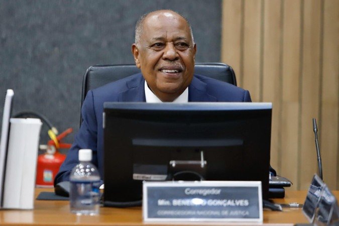Ministro Benedito Gonçalves na posse como corregedor nacional de Justiça 
