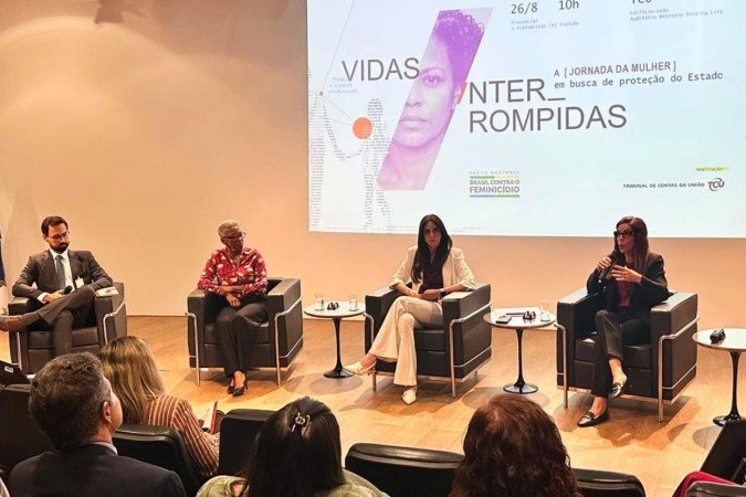 Evento no TCU abordou a prevenção ao femincídio - (crédito: Divulgação/Sindilegis) Evento no TCU abordou a prevenção ao femincídio - (crédito: Divulgação/Sindilegis)