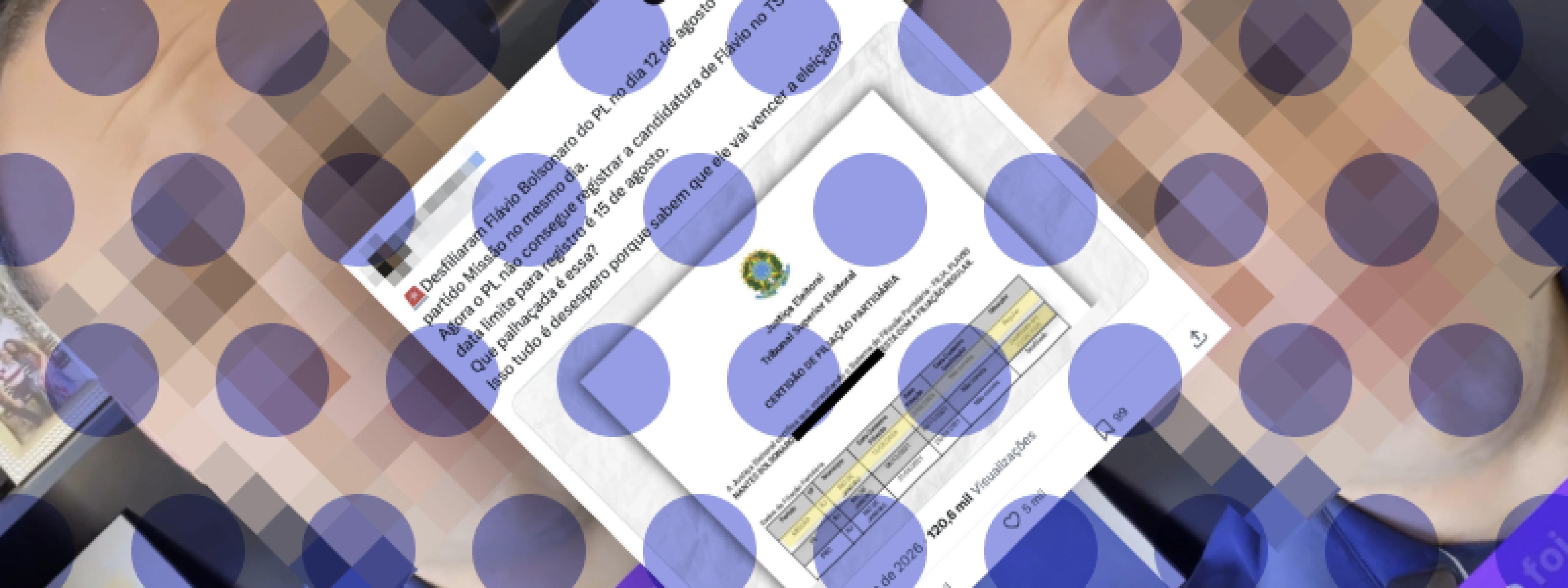 Flávio Bolsonaro apareceu filiado ao Missão, mas conseguiu registrar candidatura no TSE pelo PL -  (crédito: reprodução/comprova)