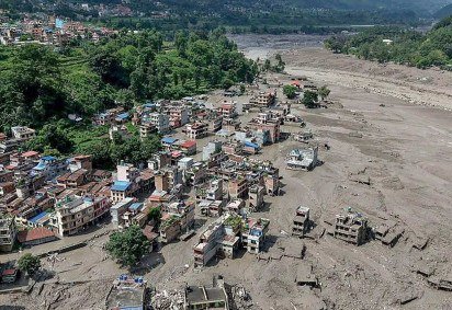 Mapa mostra regiões afetadas pelas enchentes -  (crédito: BBC) -Mapa mostra regiões afetadas pelas enchentes -  (crédito: BBC)