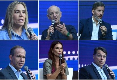 Debate do Correio reúne seis candidatos ao GDF em 1° de setembro -  (crédito: Ed Alves/CB/D.A Press) -Debate do Correio reúne seis candidatos ao GDF em 1° de setembro -  (crédito: Ed Alves/CB/D.A Press)
