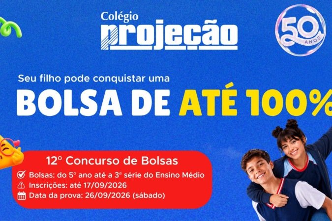 Prova será aplicada em 26 de setembro  -  (crédito: Divulgação / Colégio Projeção )