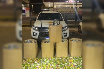 PMDF apreende 720 mil cigarros avaliados em R$ 1,2 milhão em Taguatinga - (crédito: Divulgação/PMDF) PMDF apreende 720 mil cigarros avaliados em R$ 1,2 milhão em Taguatinga - (crédito: Divulgação/PMDF)