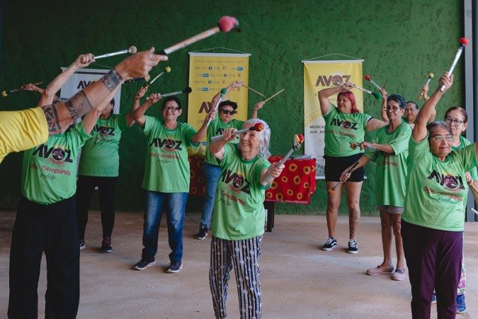 Avóz dos Tambores promove evento de encerramento do projeto no domingo (30/8) - (crédito: Jana Paniz) Avóz dos Tambores promove evento de encerramento do projeto no domingo (30/8) - (crédito: Jana Paniz)