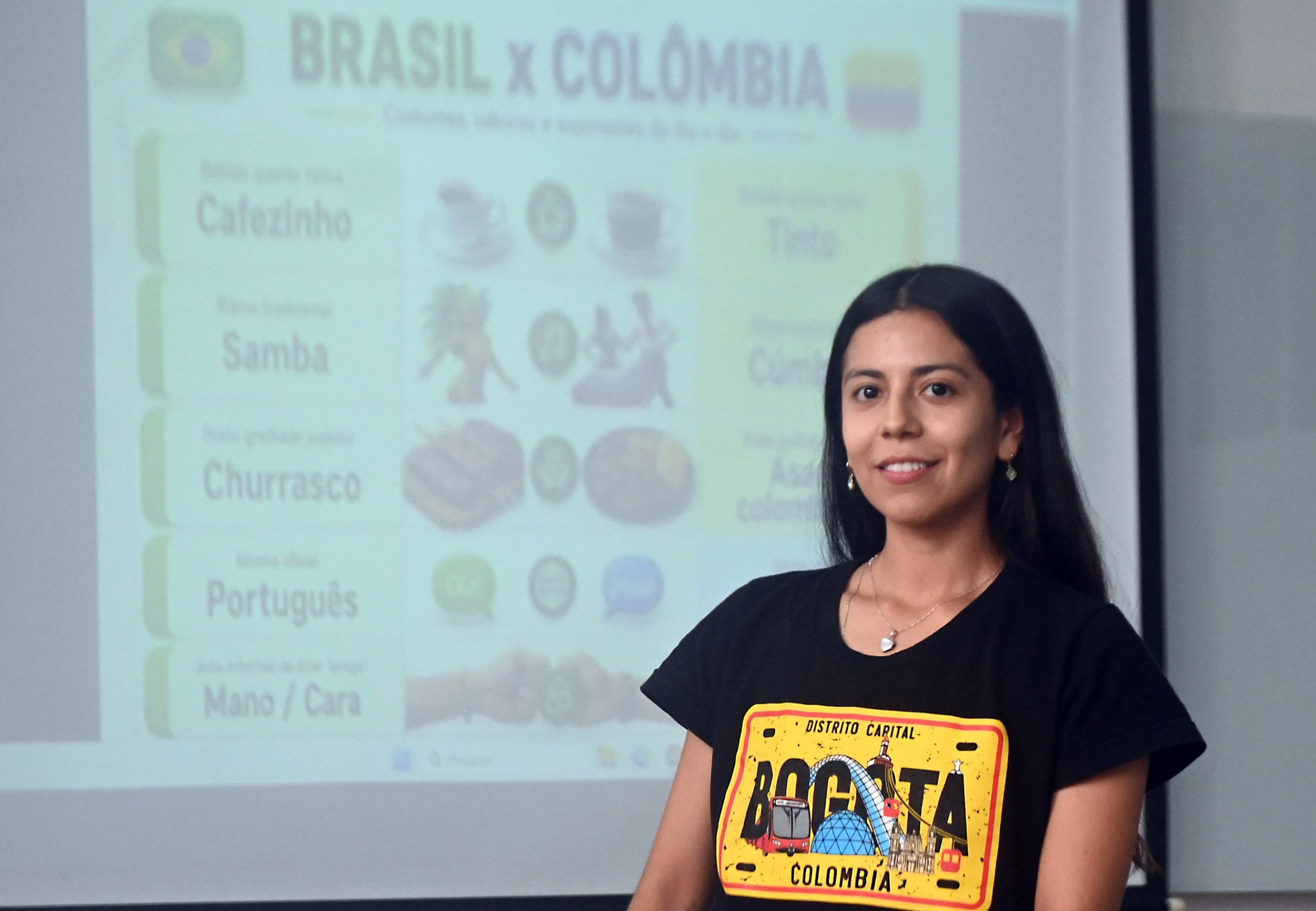 Wendy Johana pretender adquirir conhecimento no Brasil e levar para o seu pa&iacute;s, a Col&ocirc;mbia