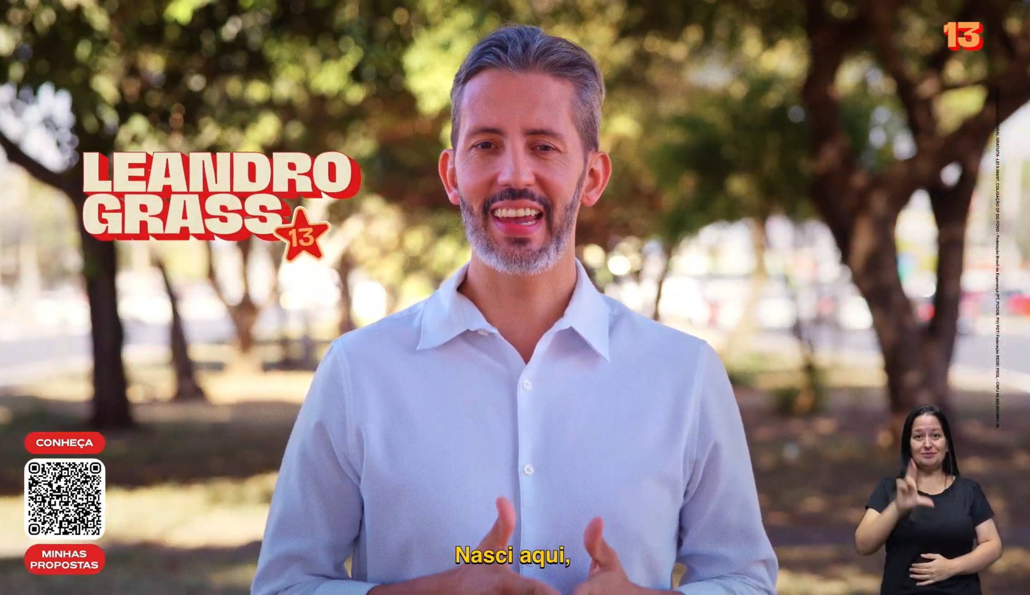 Leandro Grass usou v&iacute;deo com Lula na propaganda eleitoral