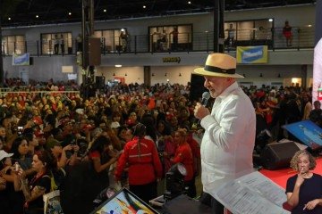 Presidente Lula (PT) participou, neste sábado (29/8), do ato Mulheres com Lula, realizado em Belo Horizonte (MG)  -  (crédito: Reprodução/ YouTube)
