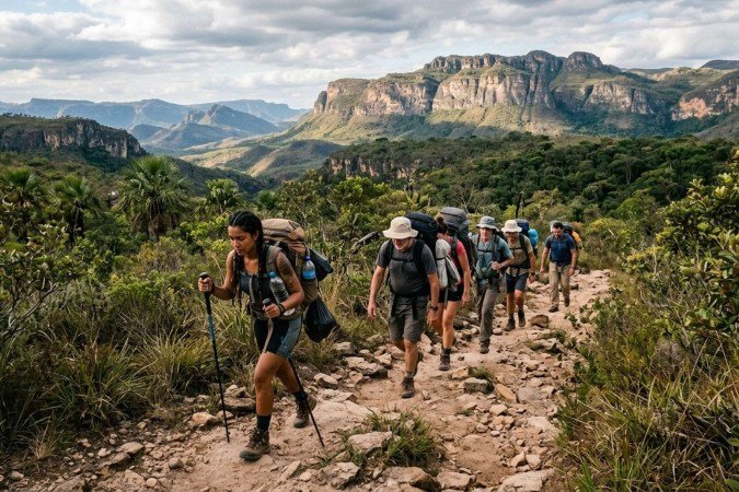 Turismo de aventura ganha espaço entre as novas formas de viajar - (crédito: Uai Turismo) Turismo de aventura ganha espaço entre as novas formas de viajar - (crédito: Uai Turismo)
