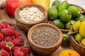 Entre as buscas por alimentos associados a nutrientes, a fibra aparece em primeiro lugar, com 247 mil pesquisas -  (crédito: Freepik)