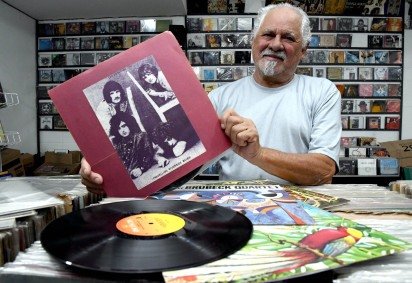 Reinaldo de Freitas, proprietário da Berlin Discos -  (crédito: Marcelo Ferreira/CB/D.A Press) -Reinaldo de Freitas, proprietário da Berlin Discos -  (crédito: Marcelo Ferreira/CB/D.A Press)