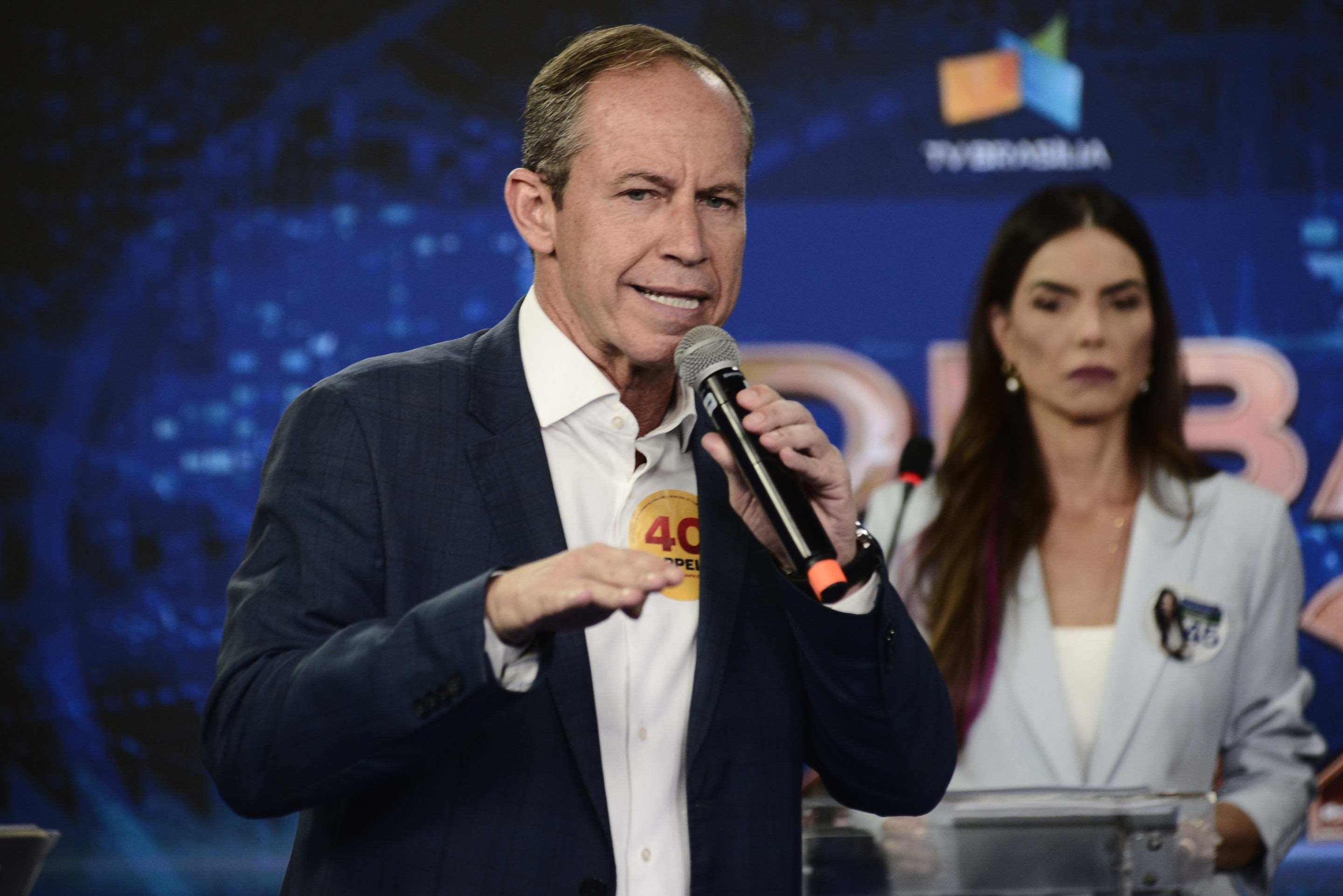 "O debate estava at&eacute; agora de alto n&iacute;vel, mas eu fui chamado de bobo da corte. N&atilde;o vou responder a isso com agress&atilde;o", pontuou o socialista -  (crédito:     Marcelo Ferreira CB/DA Press                                 )