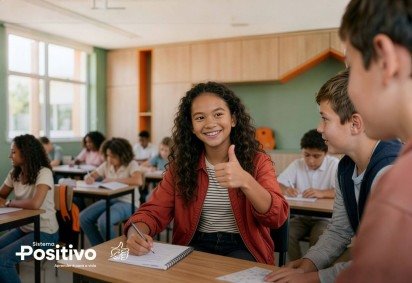Segundo o Censo Escolar de 2025, as matrículas em tempo integral na rede pública subiram de 15,1%, em 2021, para 25,8%, em 2025 -  (crédito: Divulgação/Positivo)