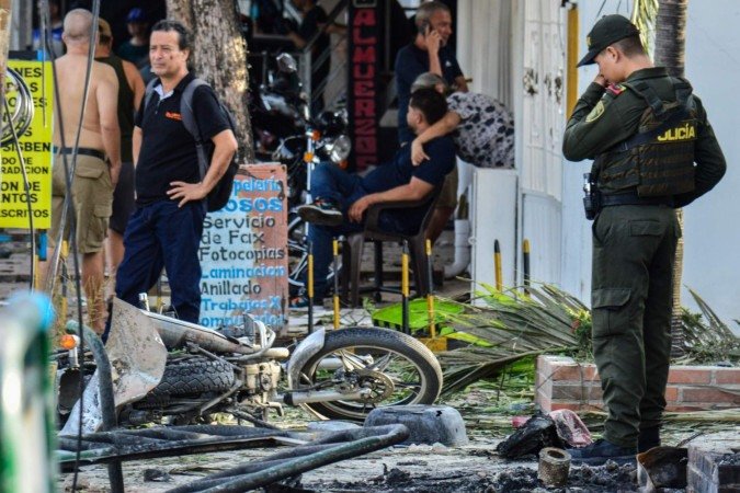 Atentado em Los Patios intensifica alerta de segurança na região de fronteira - (crédito: Schneyder Mendoza/AFP) Atentado em Los Patios intensifica alerta de segurança na região de fronteira - (crédito: Schneyder Mendoza/AFP)