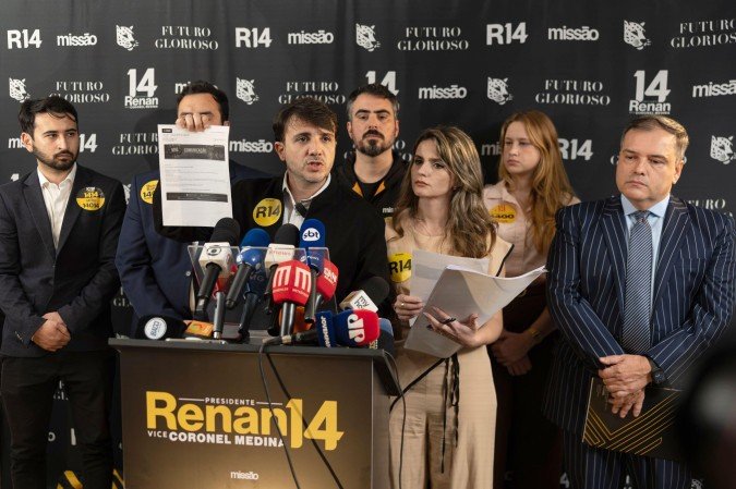 Renan Santos chamou a decisão de suspensão de suas redes de 'autoritária' - (crédito: Isaac Fontana/EPA/Shutterstock) Renan Santos chamou a decisão de suspensão de suas redes de 'autoritária' - (crédito: Isaac Fontana/EPA/Shutterstock)