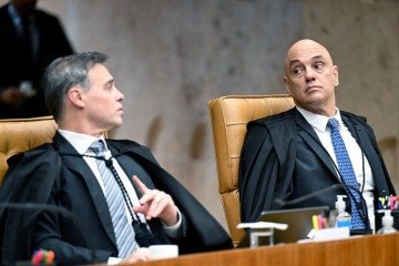 André Mendonça e Alexandre de Moraes tiveram uma discussão acalorada, pelos rumos da Operação Compliance Zero  -  (crédito:  AFP)