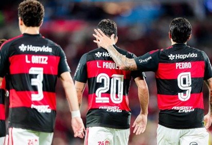 o Flamengo aposta na força do elenco em visita ao Remo -  (crédito:  GILVAN DE SOUZA/FLAMENGO) -o Flamengo aposta na força do elenco em visita ao Remo -  (crédito:  GILVAN DE SOUZA/FLAMENGO)