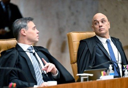 André Mendonça e Alexandre de Moraes tiveram uma discussão acalorada, pelos rumos da Operação Compliance Zero  -  (crédito:  AFP) -André Mendonça e Alexandre de Moraes tiveram uma discussão acalorada, pelos rumos da Operação Compliance Zero  -  (crédito:  AFP)
