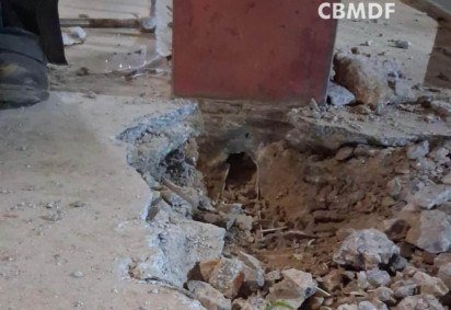 CBMDF resgata filhotes de gato dentro de tubula&ccedil;&atilde;o em escola de Planaltina
