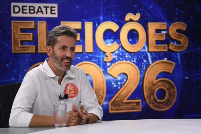 Leandro Grass celebra crescimento em pesquisa e aposta em força da militância - (crédito: Marcelo Ferreira/CB/D.A Press) Leandro Grass celebra crescimento em pesquisa e aposta em força da militância - (crédito: Marcelo Ferreira/CB/D.A Press)