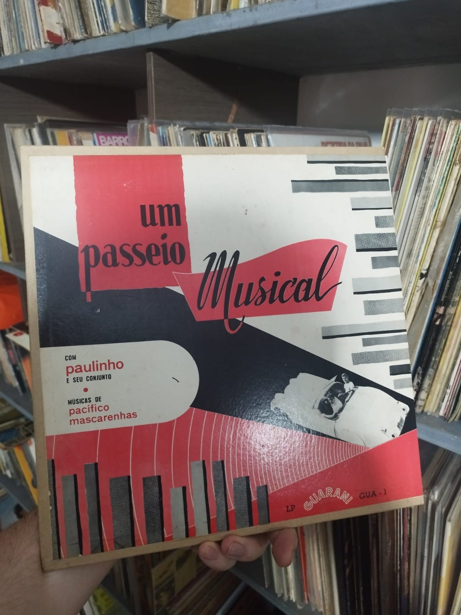 Primeiro LP independente do pa&iacute;s, de 1957, feito pelo Pac&iacute;fico Mascarenhas