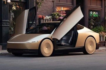 Tesla lança Cybercab, um robotáxi sem volante nem pedais -  (crédito: Divulgação/Tesla)