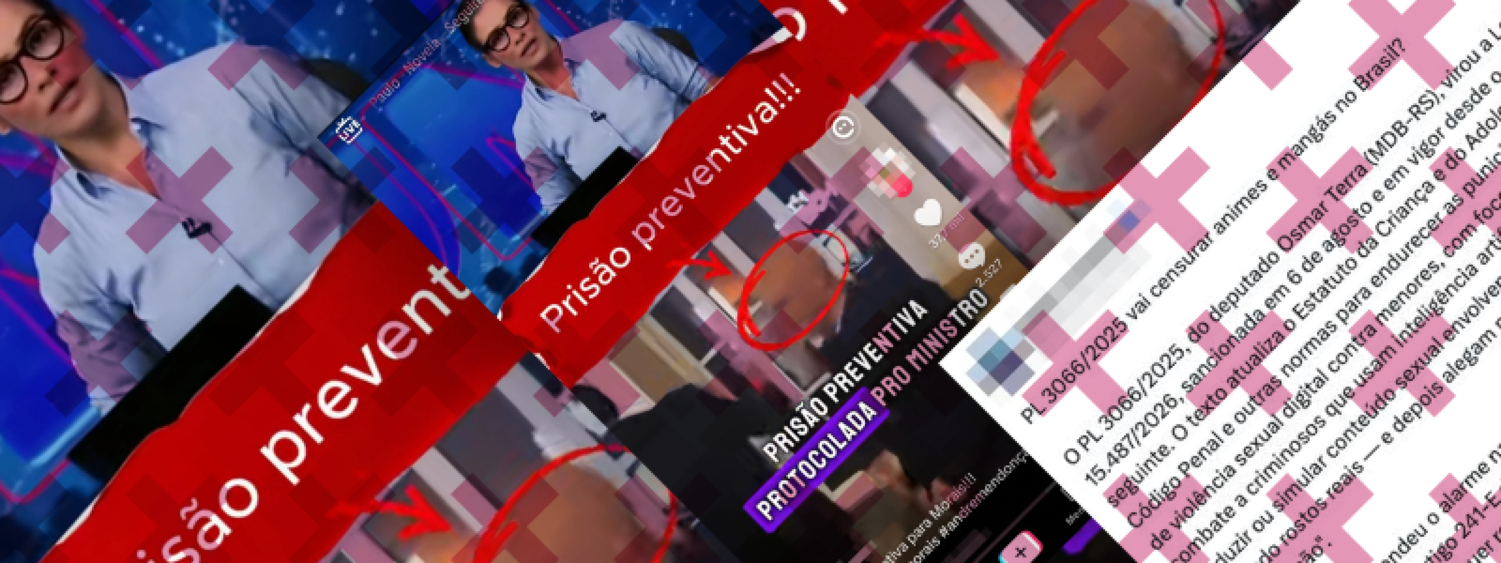 Jornal Nacional não anunciou pedido de prisão preventiva contra Moraes; vídeo usa deepfake. -  (crédito: reprodução/comprova )