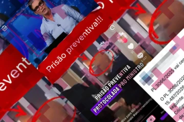 Jornal Nacional não anunciou pedido de prisão preventiva contra Moraes; vídeo usa deepfake. - (crédito: reprodução/comprova ) Jornal Nacional não anunciou pedido de prisão preventiva contra Moraes; vídeo usa deepfake. - (crédito: reprodução/comprova )