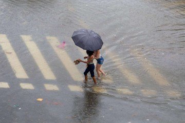 Bairro em Porto Alegre após as fortes chuvas de 2024 - (crédito: Getty Images) Bairro em Porto Alegre após as fortes chuvas de 2024 - (crédito: Getty Images)