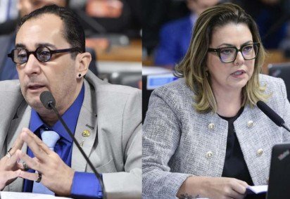 Jorge Kajuru (PSB-GO) e Leila Barros (PDT-DF) estão entre os 20 signatários da denúncia protocolada  -  (crédito: Agência Senado )