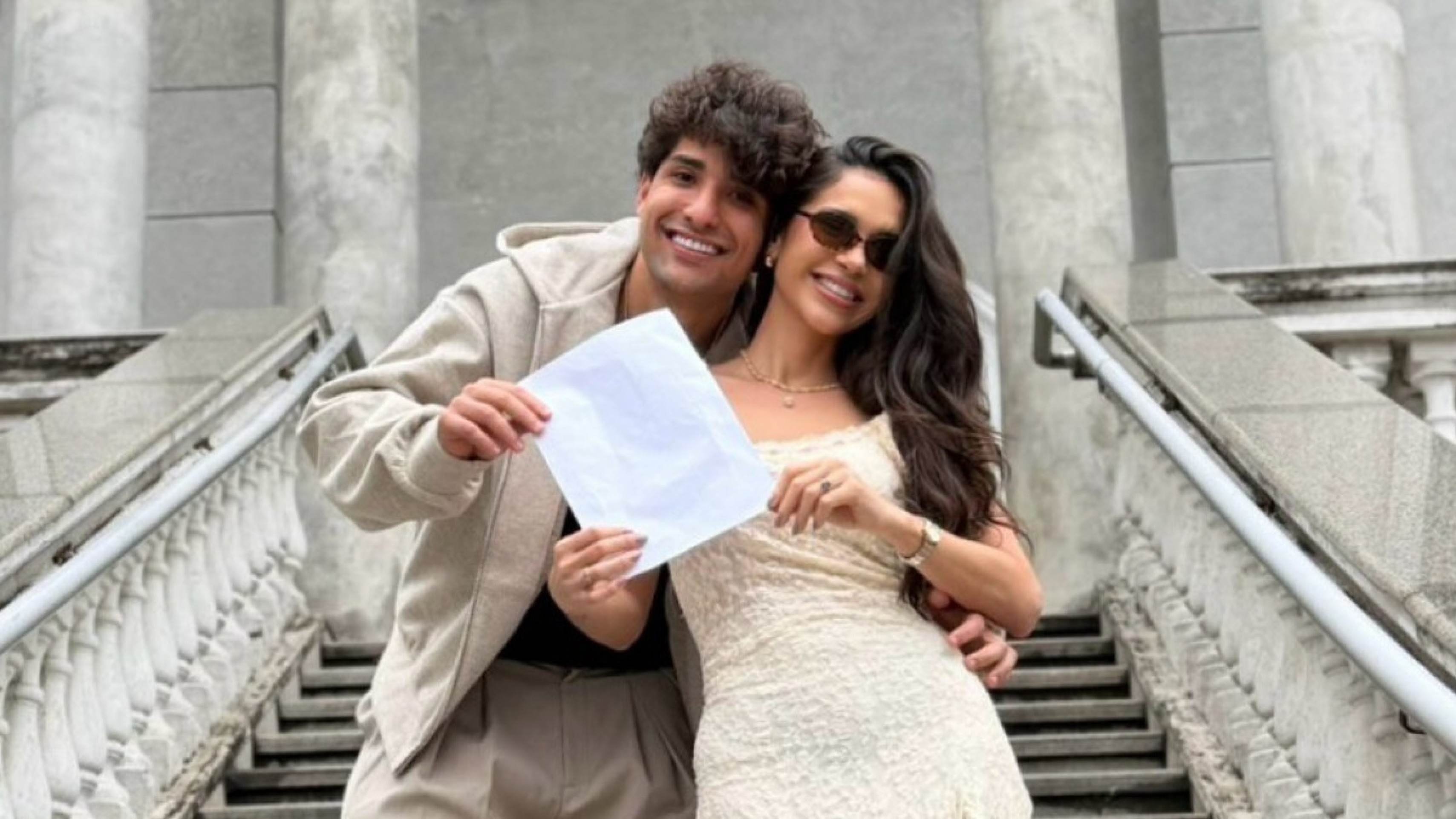 Ex-BBB Gizelly Bicalho revela casamento secreto com Cauê Fantin