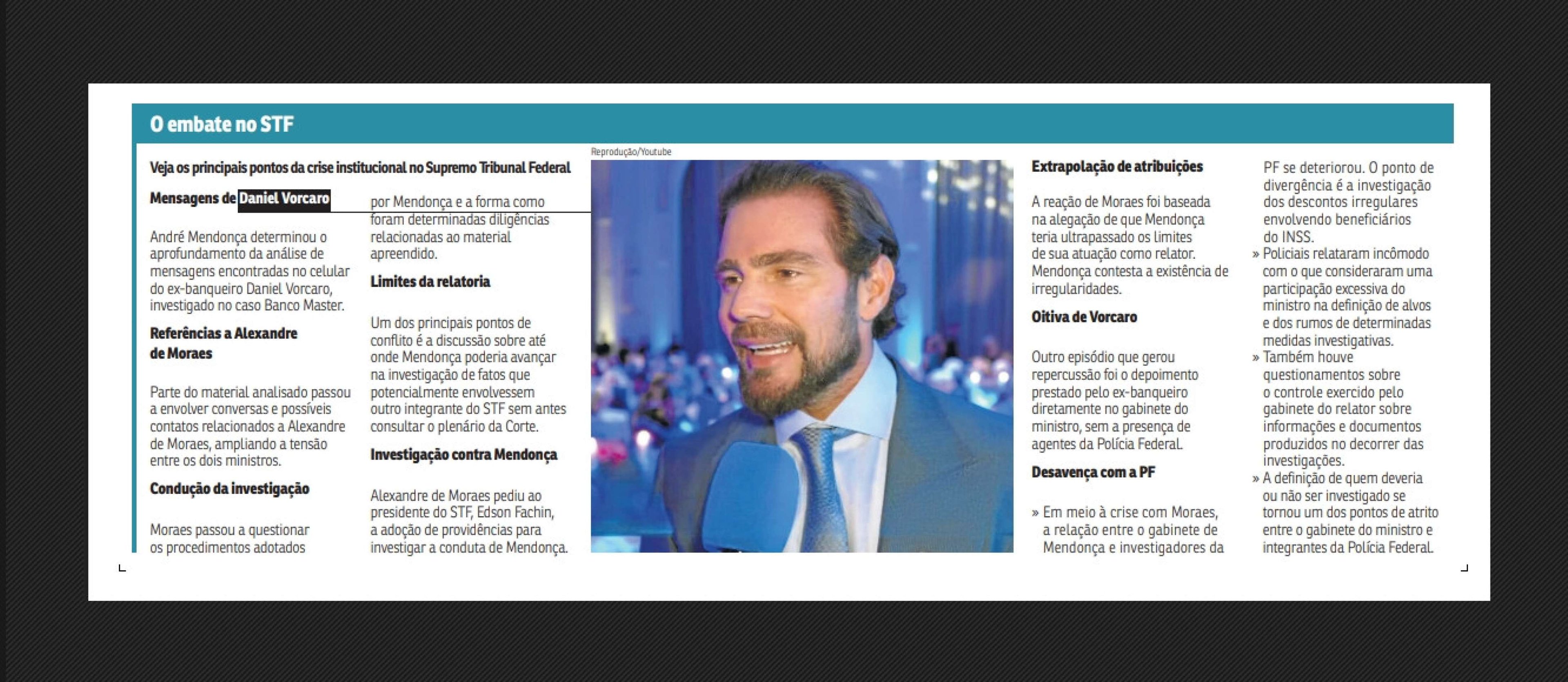 A teia de Vorcaro e o Supremo Tribunal Federal 