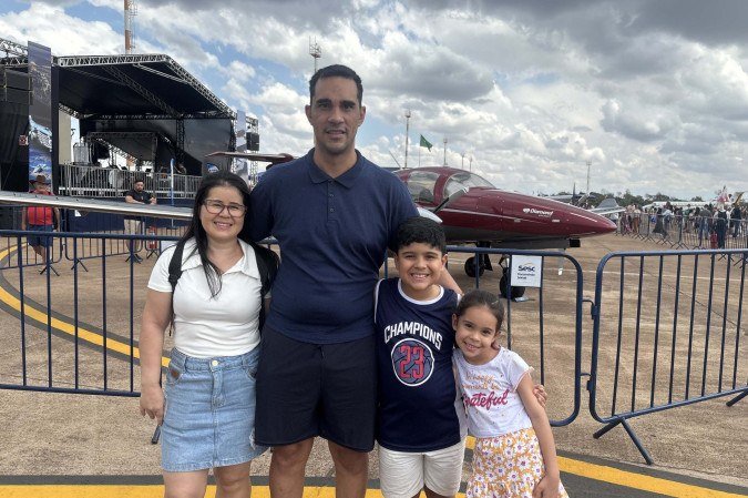Foi a primeira vez de Darlan Luiz e família no evento