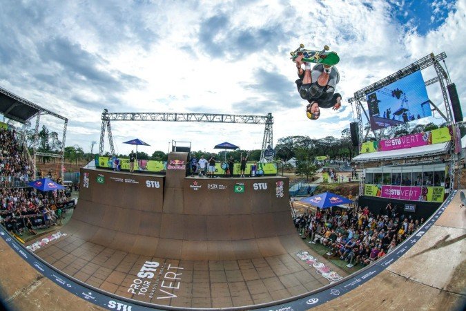 Gui Khuri, campeão do STU Brasília 2026. Skate Vert. Parque da Cidade - (crédito: Thiago da Luz/STU) Gui Khuri, campeão do STU Brasília 2026. Skate Vert. Parque da Cidade - (crédito: Thiago da Luz/STU)