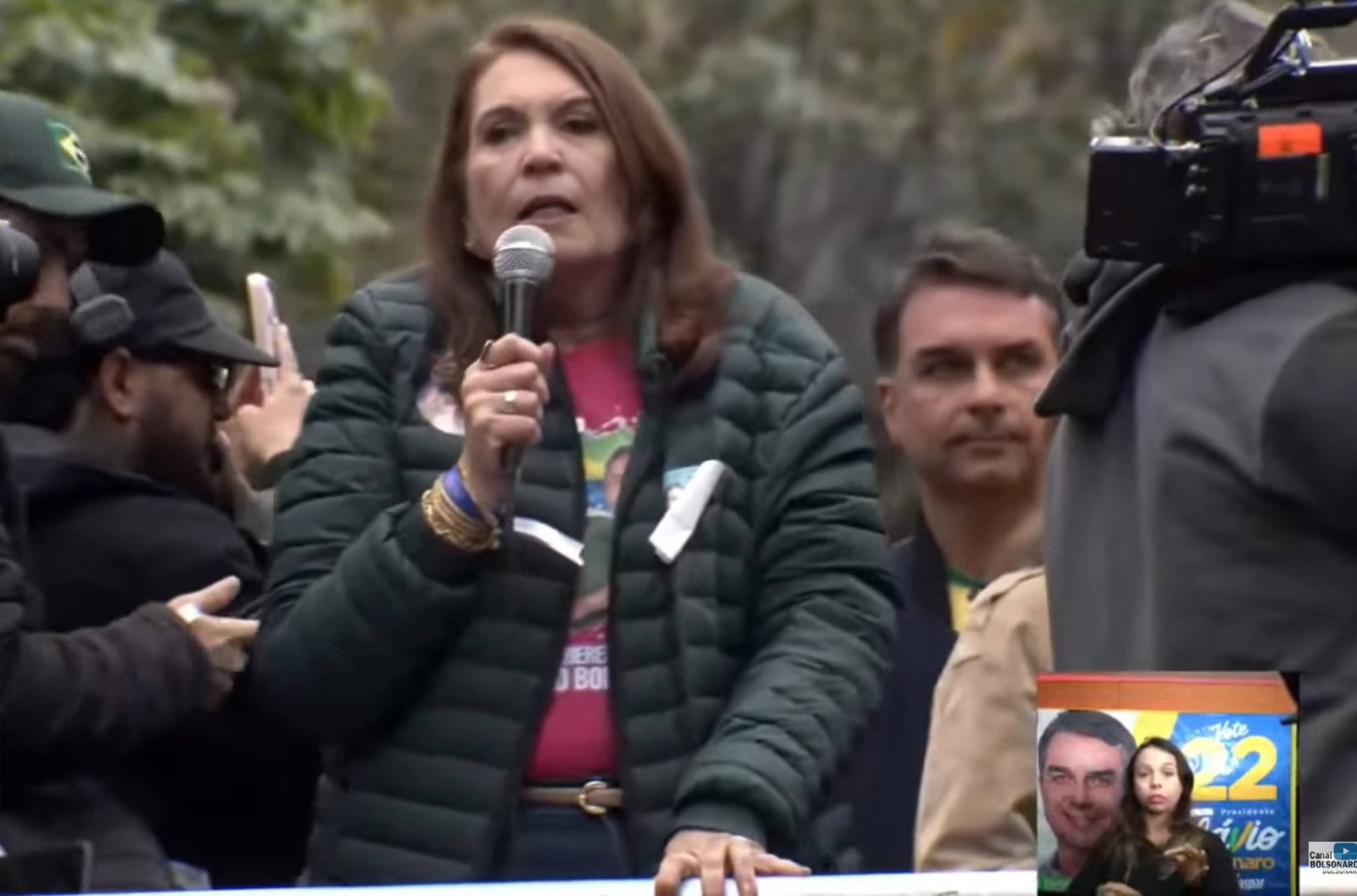"Precisamos de um Senado que ponha ordem na casa", afirma Bia Kicis, em SP - Foto